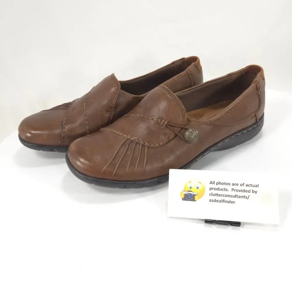Cobb Hill by New Balance Slip On Casual Loafer Shoe Womens Size 7 CAG01AL Brown